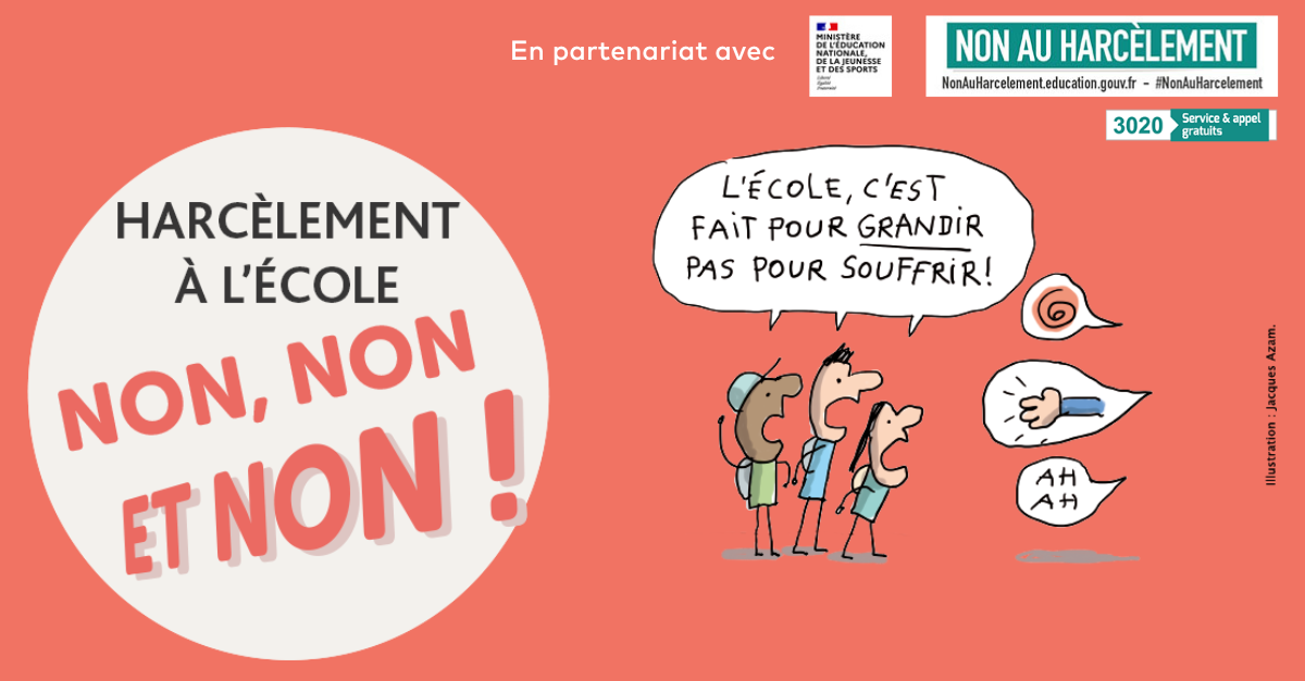 Journée Nationale De Lutte Contre Le Harcèlement à L'école Le 10 ...